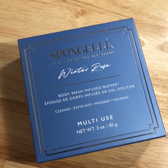 5/$25 Spongelle WINTER ROSE Body Wash Infused Buffer - Picture 2 of 6